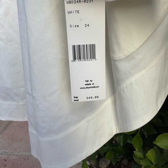 Lafayette 148 white tunic with pockets - Picture 3 of 5